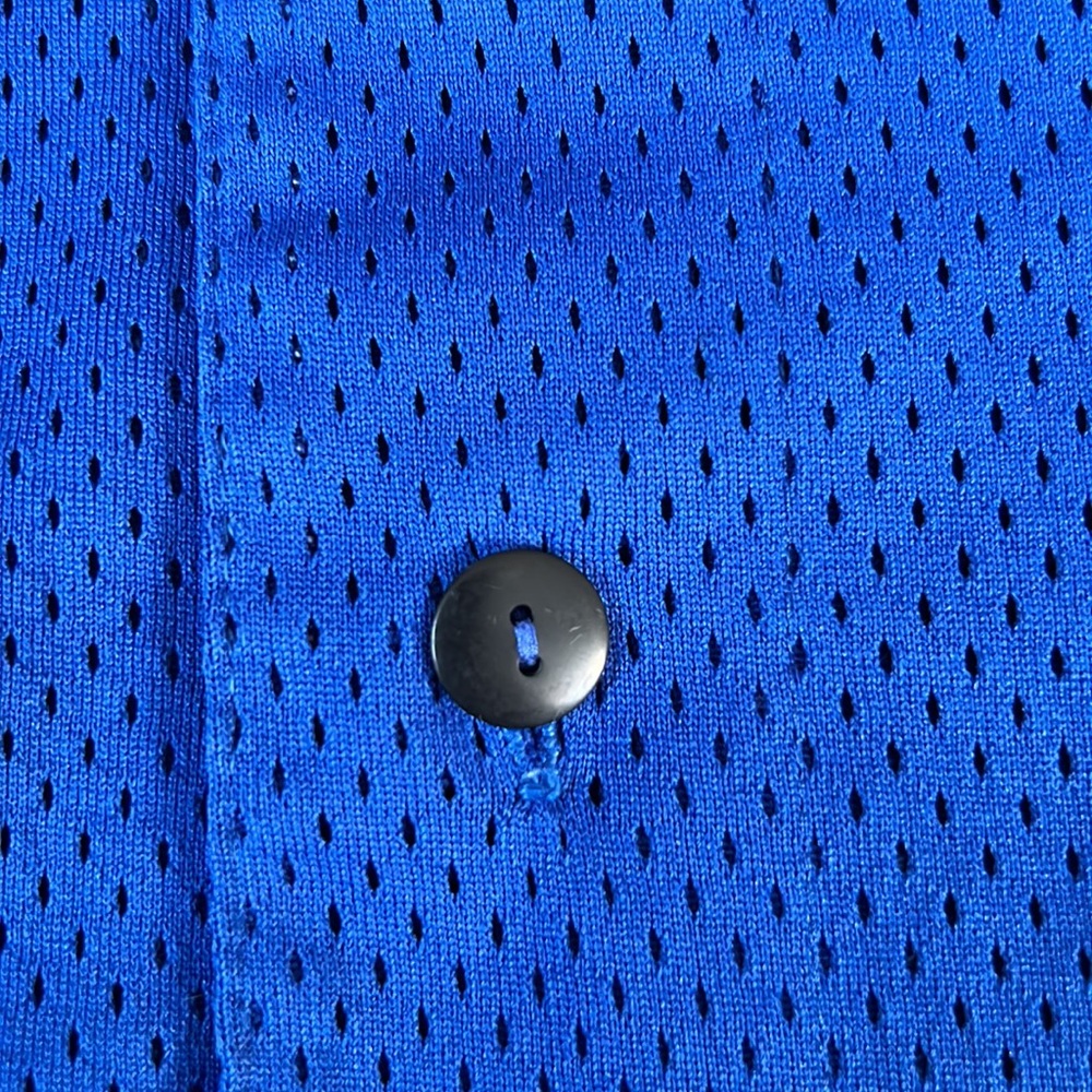 MLB Authentic Majestic Blue LA Dodgers Adult Little League Patch Jersey Sz Large - Picture 10 of 12